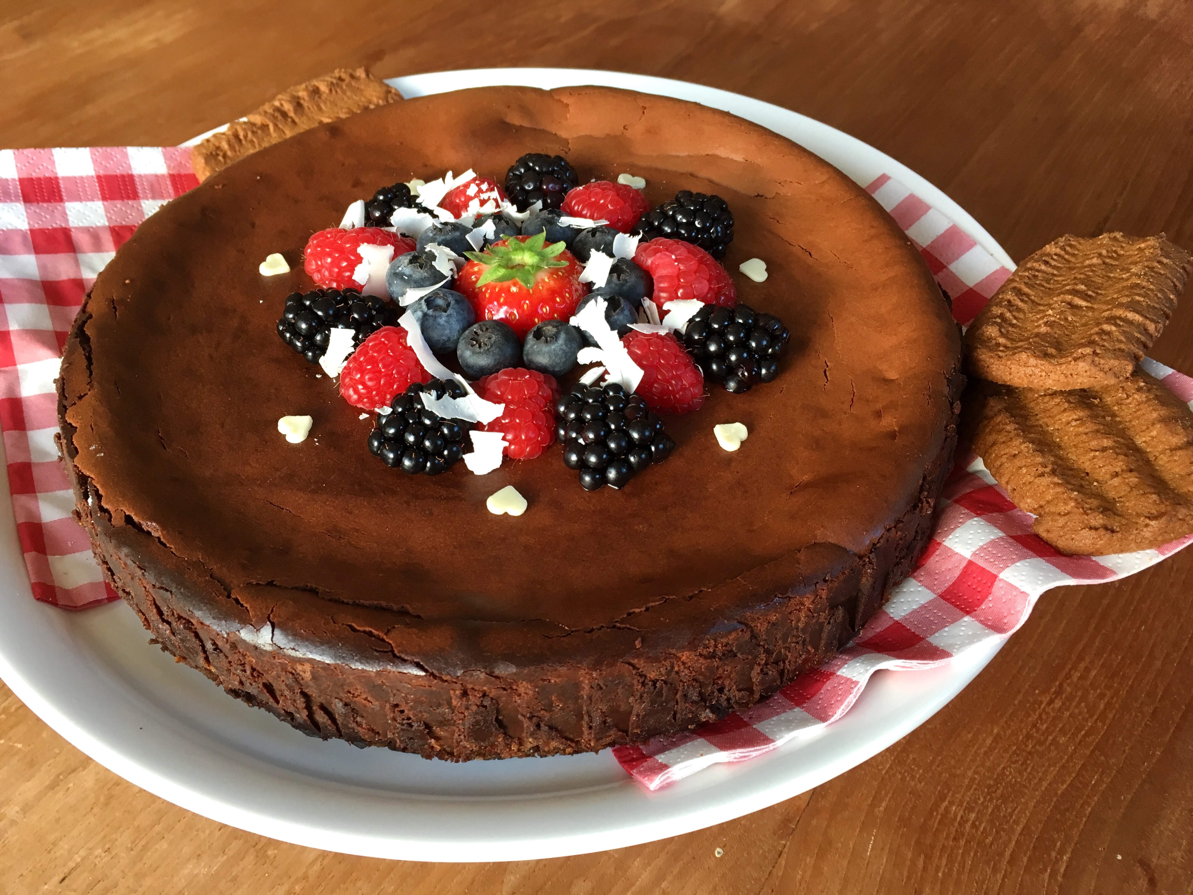Chocolade cheesecake met Bastogne bodem